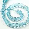Natural Blue Topaz Faceted Square Box Beads Strand Length 8.5 Inches and Size 6mm approx.